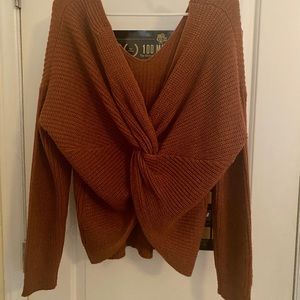 Forever21 Twist Back Sweater